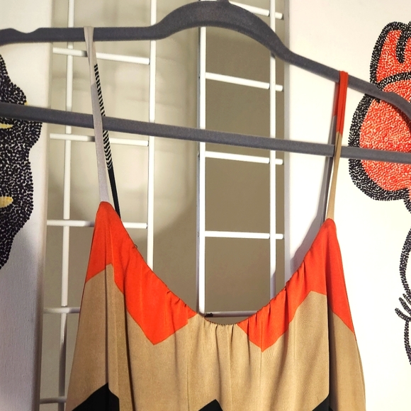 S Twelve Chevron Maxi Dress Size Large - Picture 3 of 10